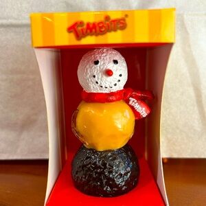 Timbit snowman ornament collection item